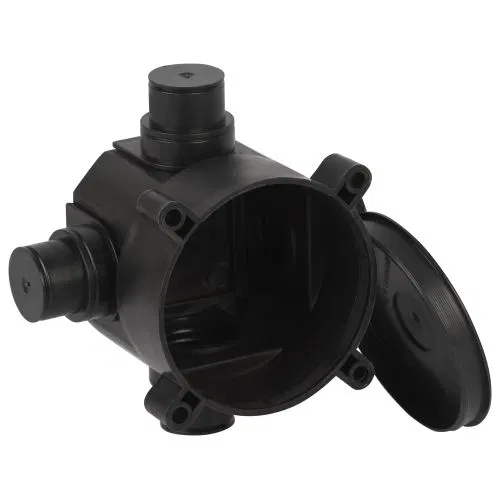 KUM-70-72 安装盒 黑色 70x72mm 用于整体式建筑 4 入口 IP44 Эра Б0071907