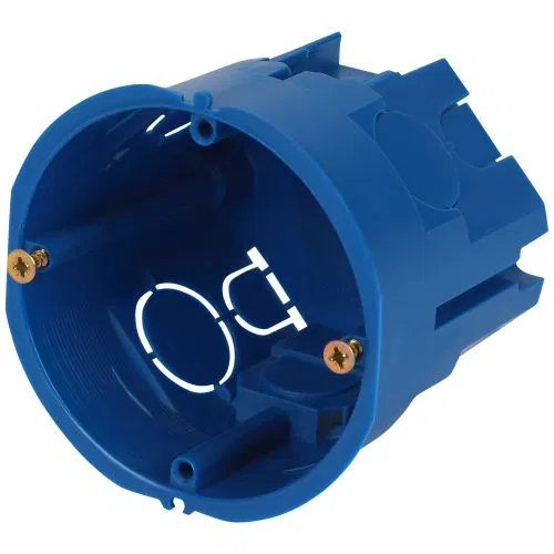 安装盒 KUT-68-60-blue 68х60mm 用于硬质墙面 自攻螺丝 IP20 син. Эра Б0071909
