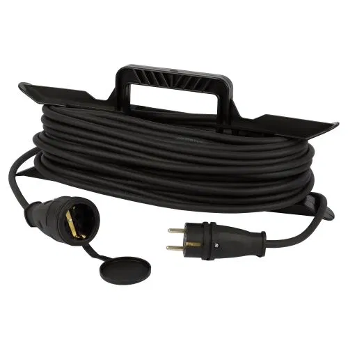 GREEN LINE FR-KG-10m-3х2.5-IP44 power extension cord on frame 1 socket with cover and grounding 10m KG 3x2.5mm2 IP44 Era B0072563