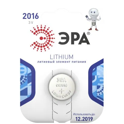 Lithium battery CR2016-1BL (blist. 1pc) ERA C0038446
