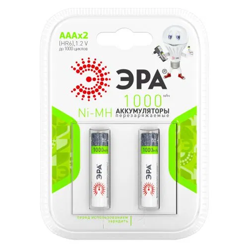 Аккумулятор AAA/HR03 1000мА.ч HR03-2BL (блист.2шт) Эра C0038455