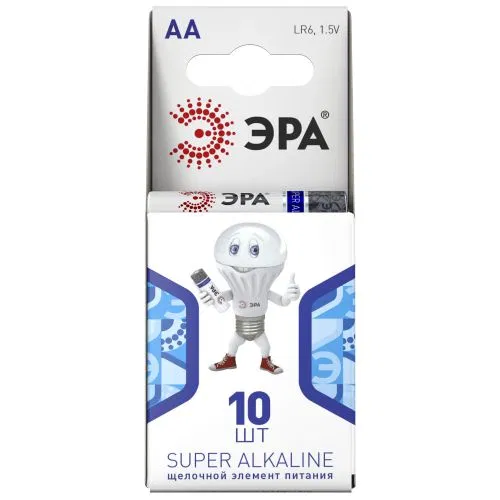 Alkaline battery AA/LR6 LR6-10BL compact (blister pack 10pcs) Era C0042878