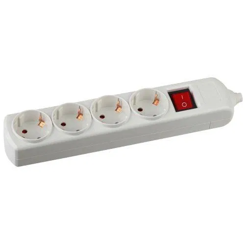 4-outlet extension cord with grounding K-4es with switch Era C0045324