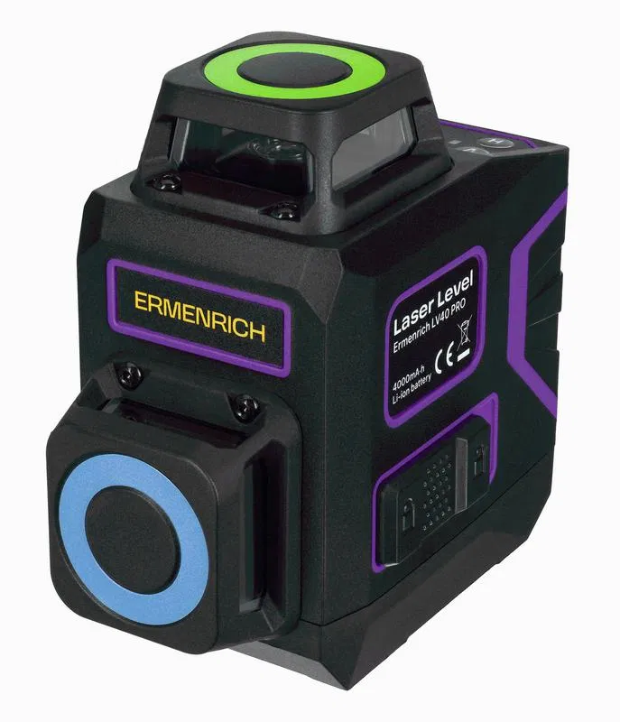 Уровень лазерный PRO LV40 фиолет. Ermenrich 84633