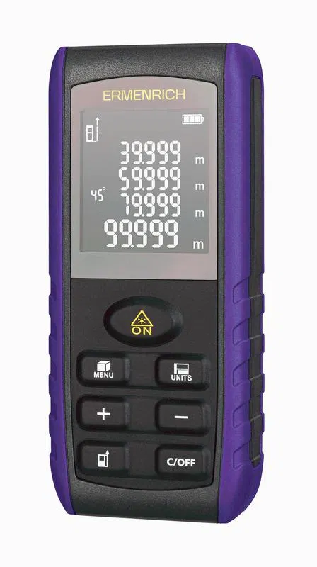 Рулетка лазерная Reel PRO GE40 фиолет. Ermenrich 86258