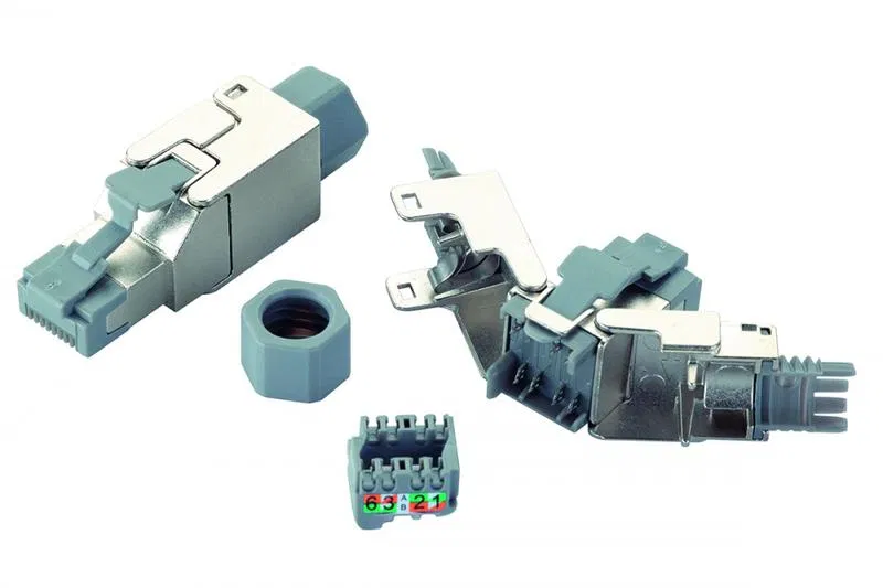Вилка RJ45 кат.6A FTP для полевой установки Eurolan 13A-EA-03SL