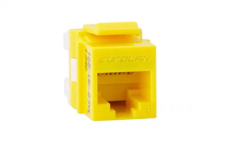 Модуль UTP кат.6 Keystone желт. Eurolan 16B-U6-03YL