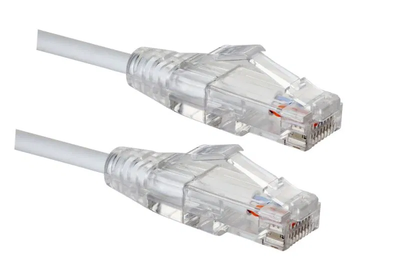 Патч-корд U/UTP Slim Line LSZH кат.5E 3м бел. Eurolan 21S-U5-03WT