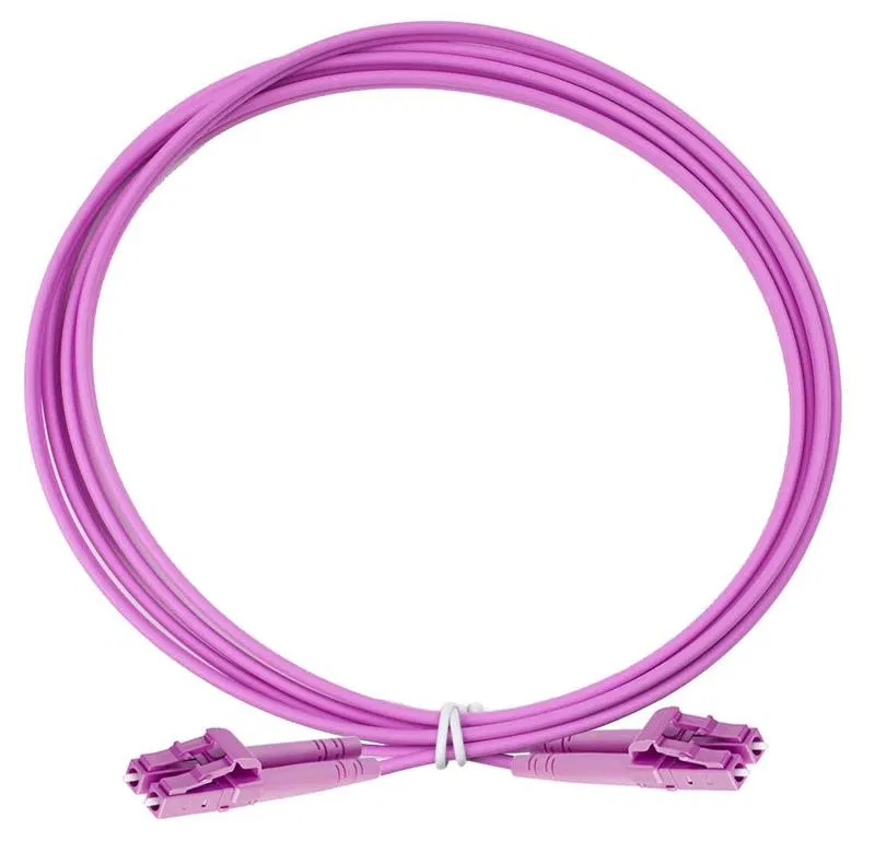 Патч-корд оптический дуплексный OM4 2х50/125 LC-LC 2м Eurolan 41F-40-LC-LC-02