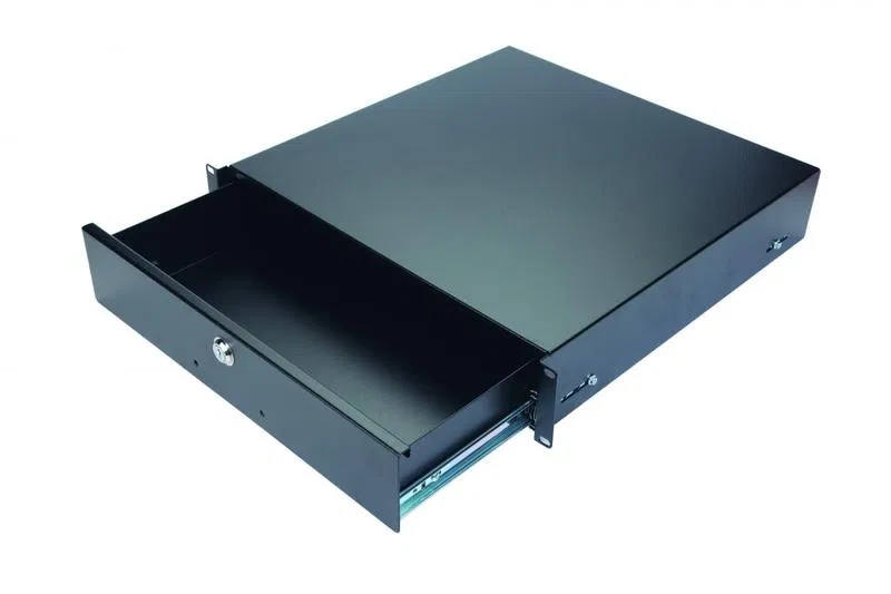 Ящик для документации выдвижной 2U 460мм Eurolan 60A-12-02-11BL