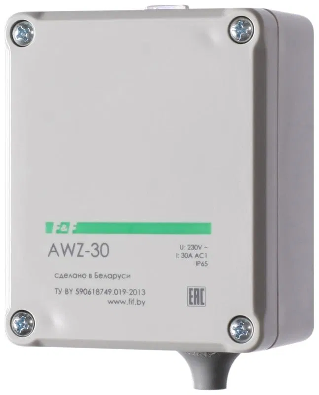 Фотореле AWZ 30 Плюс (выносной фотодатчик монтаж на плоскость 230В 30А 1НО IP40) F&F EA01.001.006 Евроавтоматика F&F