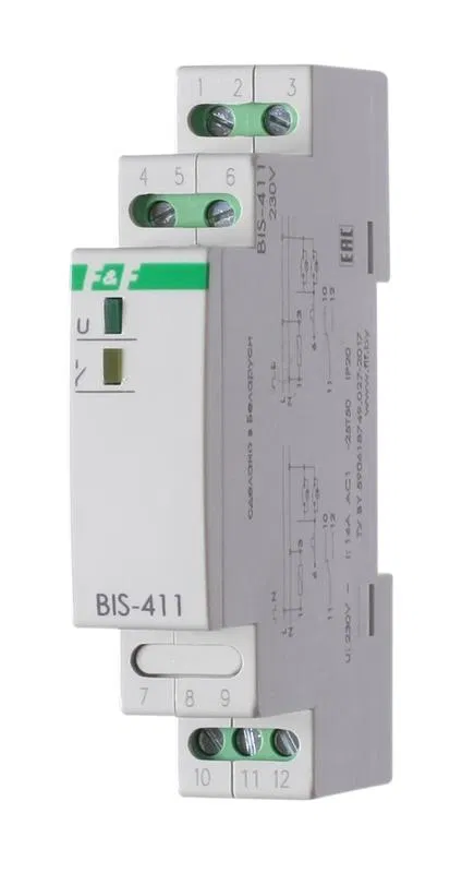 Реле импульсное BIS-411 (230В 16А 1Р монтаж на DIN-рейке 35мм) F&F EA01.005.001 Евроавтоматика F&F