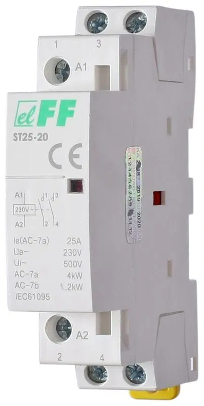 Контактор модульный ST-25-20 2НО 2.2Вт 1мод. монтаж на DIN-рейку F&F EA13.001.001 Евроавтоматика F&F