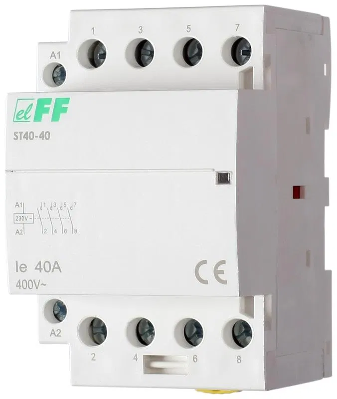 Modular Contactor ST-40-40 4NO 6.4W 3mod. DIN-rail mounting F&F EA13.001.004 Euroautomatika F&F
