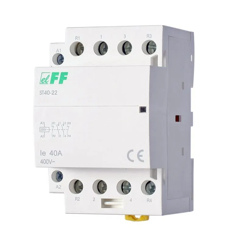 Контактор ST40-22 (2NO+2NC 6.4Вт 3 модуля монтаж на DIN-рейке 230В AC 40А IP20) F&F EA13.001.019 Евроавтоматика F&F