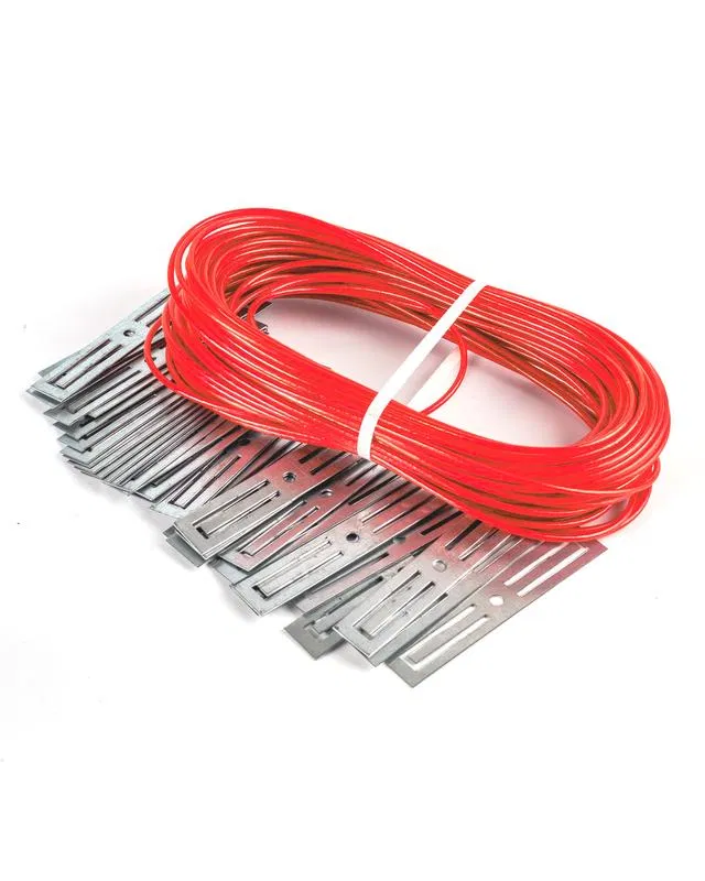 Fastening kit for gutter pipe in 2 strands 20m (cable+fasteners) Extherm DRAIN/2
