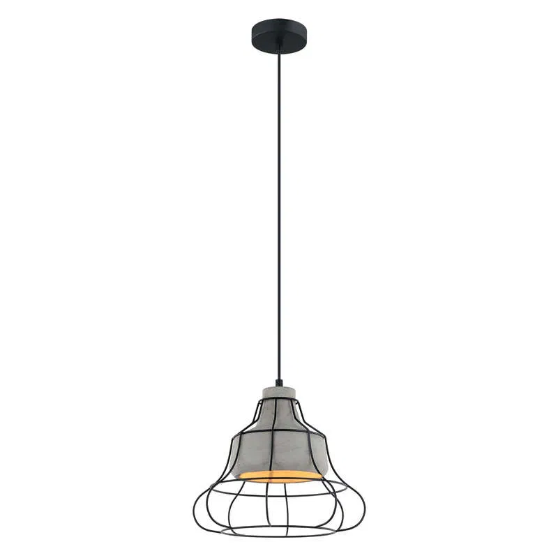 Decorative pendant lamp DLC-V302 E27 GREY "Vintage" without lamp metal cement d290mm h1000mm avg. Fametto UL-00000976