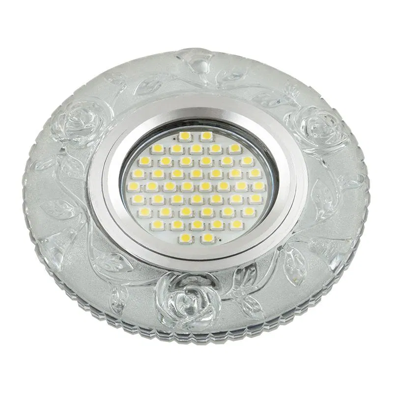 Светильник DLS-L150 GU5.3 GLASSY/CLEAR GU5.3 встраив. доп. светодиод. подсветка 3Вт без лампы стекло Fametto UL-00003905