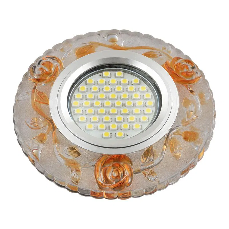 Светильник DLS-L150 GU5.3 GLASSY/GOLD GU5.3 встраив. доп. светодиод. подсветка 3Вт без лампы стекло Fametto UL-00003907