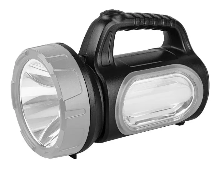 AccuF7-L3W/L10-bk rechargeable floodlight 3W 160lm + side panel 10x0.25W 50lm IP20 rechargeable 0.9Ah beam distance 300m black FAZHA 5014831
