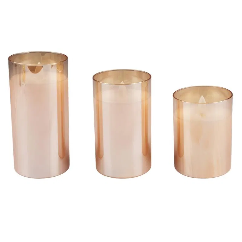 装饰蜡烛 CL7-SET3-gd 带遥控器 3хAAA 每支蜡烛用 (不含) 金色 (3支装) ФАZА 5018822
