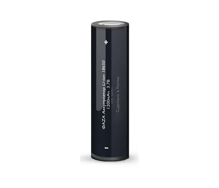 Аккумулятор 18650 3.7В Li-Ion 1200мА.ч без платы защиты ФАZА 5037670