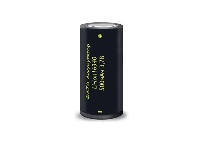Аккумулятор 16340 3.7В Li-Ion 500мА.ч без платы защиты ФАZА 5039056