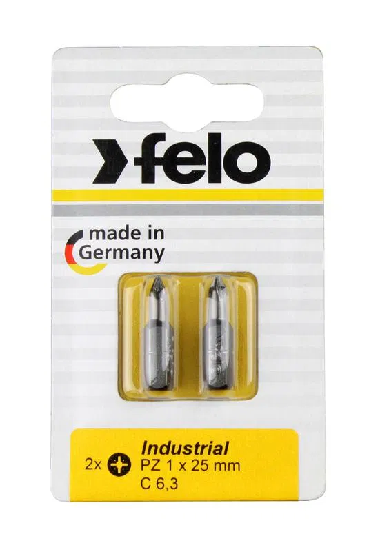 Бита крестовая Industrial PZ 3х25 (блист.2шт) FELO 02103036