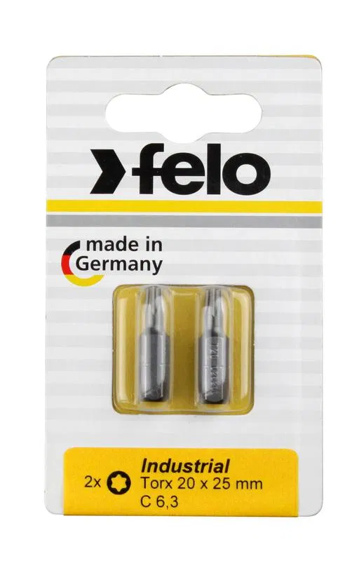 Бита Industrial Torx 25х25 (блист.2шт) FELO 02625036