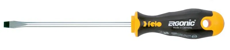 Отвертка Ergonic плоская шлицевая 6.0х1.2х200 Felo 40006710