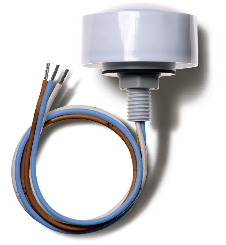 Photocell outdoor housing 1NO 16A 230V AC 10lux built-in wire 500mm IP54 FINDER 106182300000