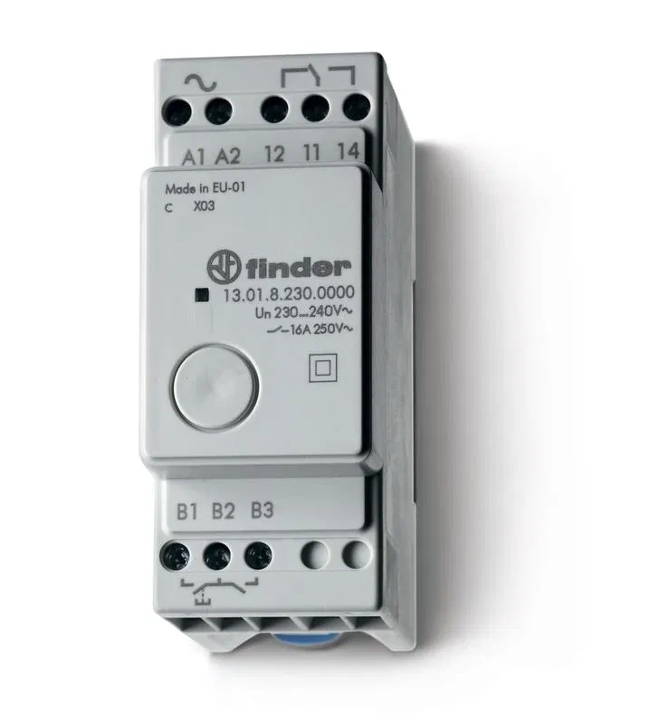 Electronic step/monostable modular relay 1NO 16A 230V AC 35mm IP20 FINDER 130182300000PAS