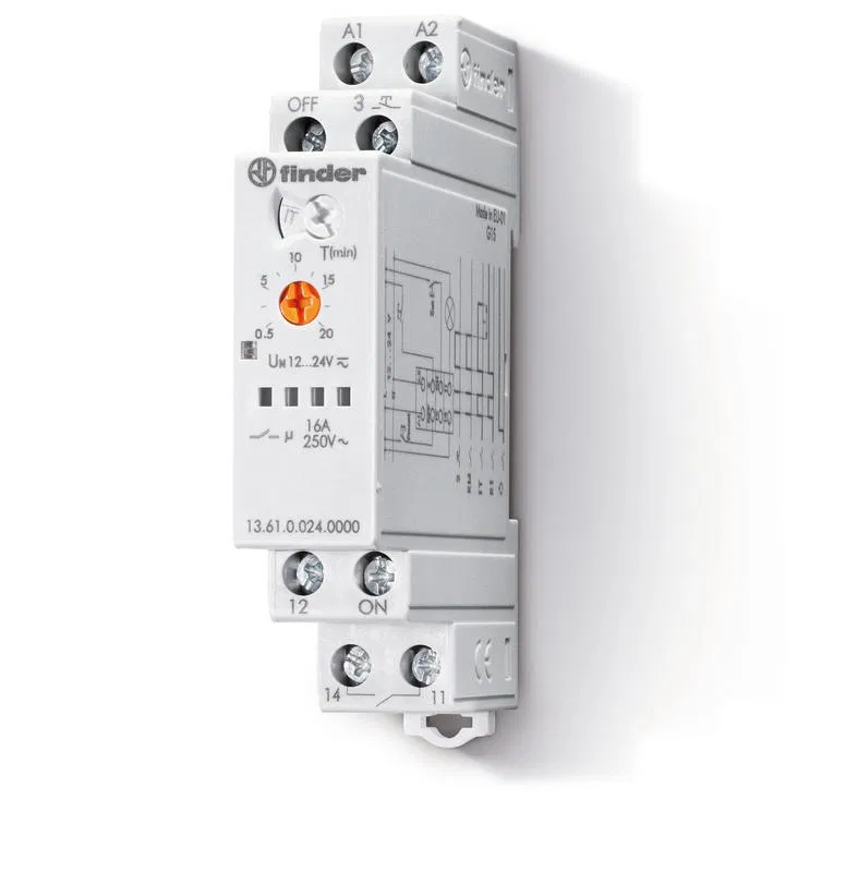 多功能电子模块式继电器，步进/单稳态带复位功能 1NO 16A 230V AC 17.5mm IP20 FINDER 136182300000