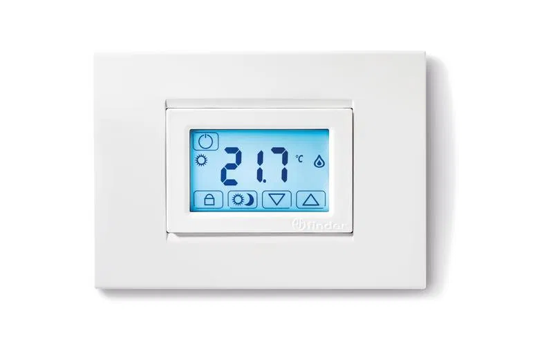 触摸屏室内温控器 3V DC 1CO 5A 壁挂式 白色 FINDER 1T5190030000