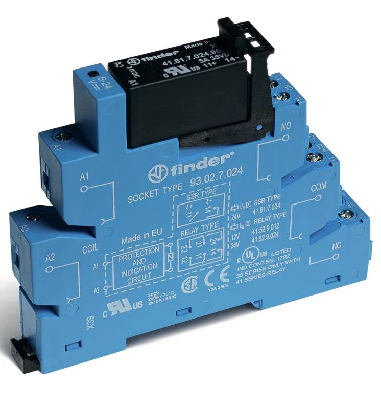 Interface module solid state relay output 5A (24V DC) 24V DC P20 screw terminals FINDER 383170249024