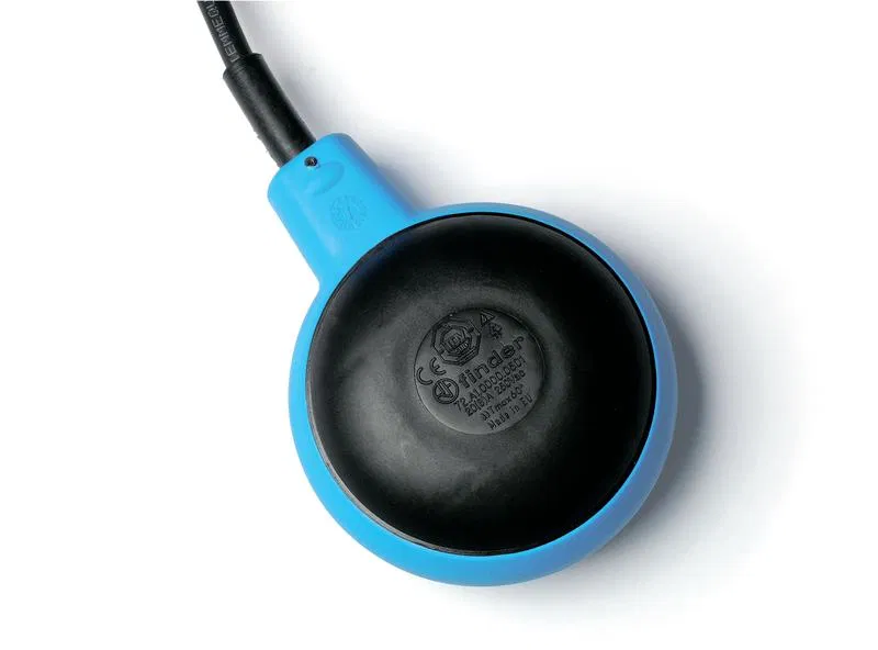 Float switch 2 waterproof chambers for technical water pipeline pump control cable ACS 10m 1CO 20A IP68 FINDER 72A100001002