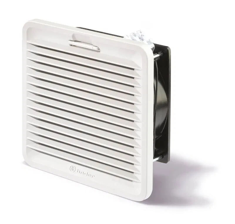 Fan with filter 24m3/h 230V AC IP54 standard version Finder 7F2082301020