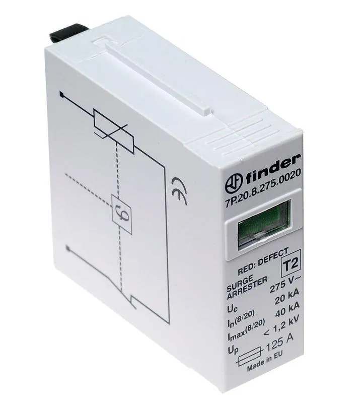 可更换式 SPD 压敏电阻模块 (275V AC) FINDER 7P2082750020
