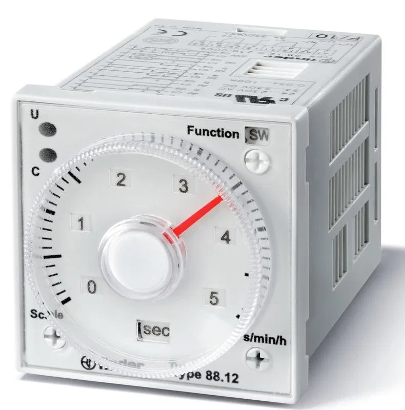 多功能定时器 (AI a AI b DI a DI b GI SW) 面板安装或插座安装 8针插座 24...230V AC/DC 2CO 5A 可调 FINDER 881202300002