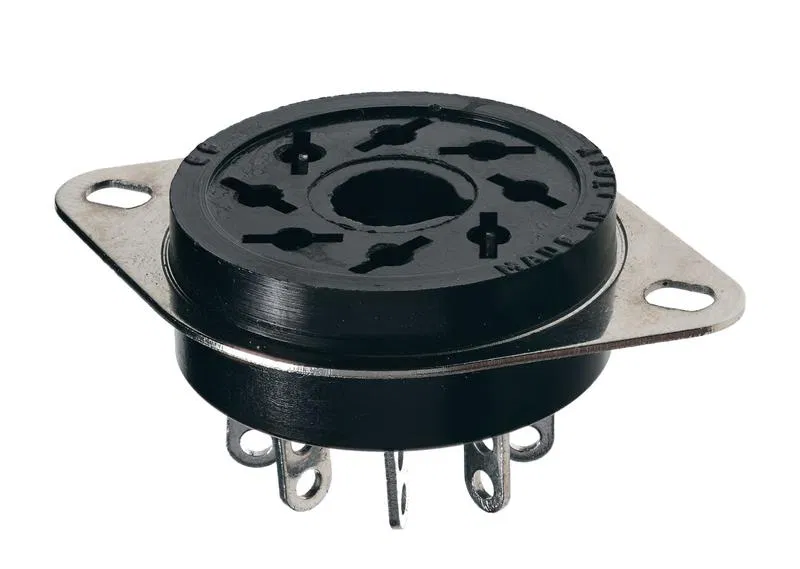 8-pin plug connector for 60.12 relay 88.12 timer for soldering flange mount FINDER 9012