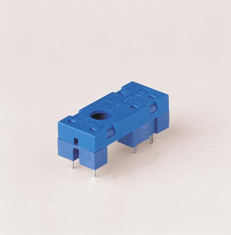 PCB socket for relays 40.31 40.41 including metal clip 095.51 blue FINDER 95132SMA