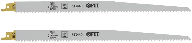 Reciprocating saw blade for wood S1344D 300/275/4.3mm HCS set teeth (pack of 2) FIT 41062