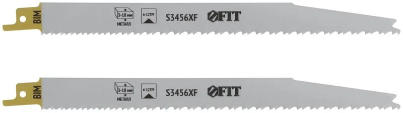 往复锯通用锯条 S3456XF 225/210/2.1-4.3mm Bimetal 铣削波浪形变齿距 (2支装) FIT 41079