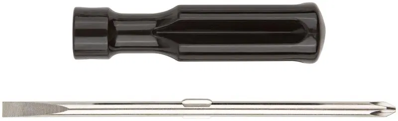 Отвертка переставная CrV сталь черная пластик. ручка 6х70мм PH2/SL6 FIT 56204