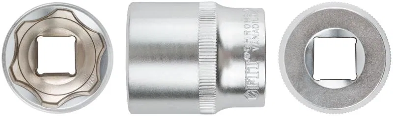 Головка шестигранная CrV 1/2дюйм 27мм FIT 62057