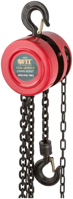 Таль цепная с ручным приводом (длина цепи 2.5м) 1.0 т FIT 64661