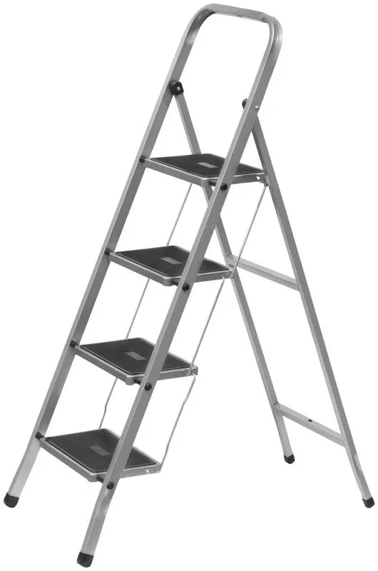 Лестница-стремянка 4 широкие ступ. Н=139см 6.7кг сталь FIT 65383