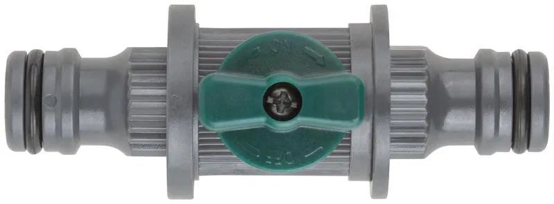 Adapter with shut-off valve plastic. FIT 77424