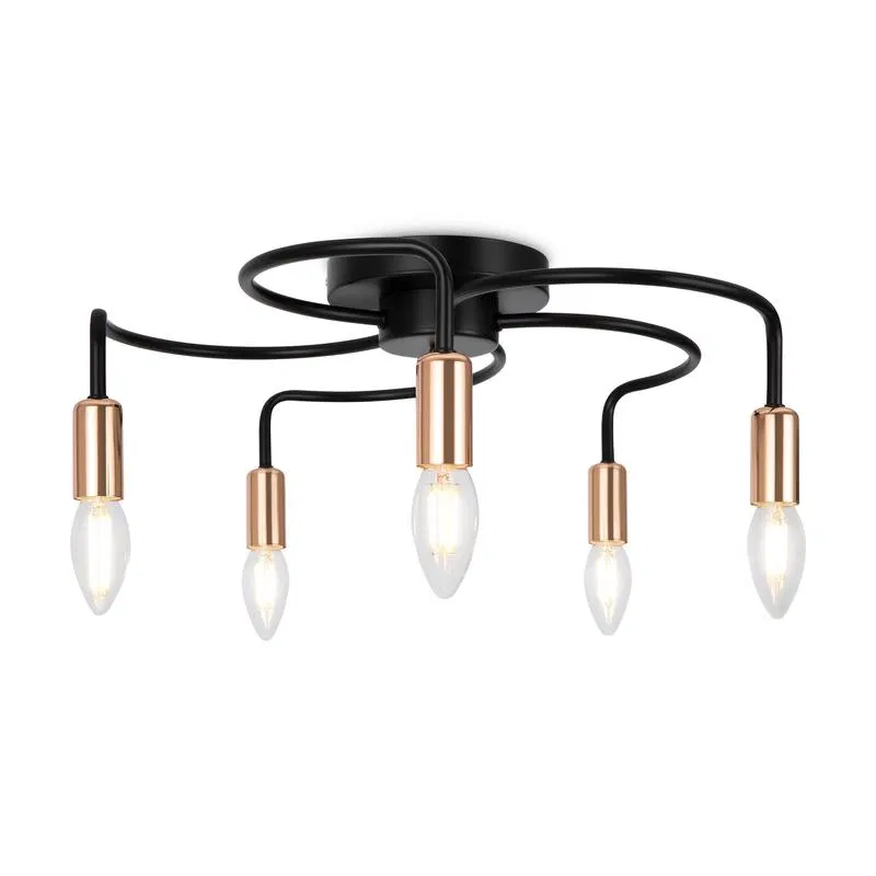 Matis 40W E14x5 IP20 ceiling lamp Freya FR4010CL-05GB