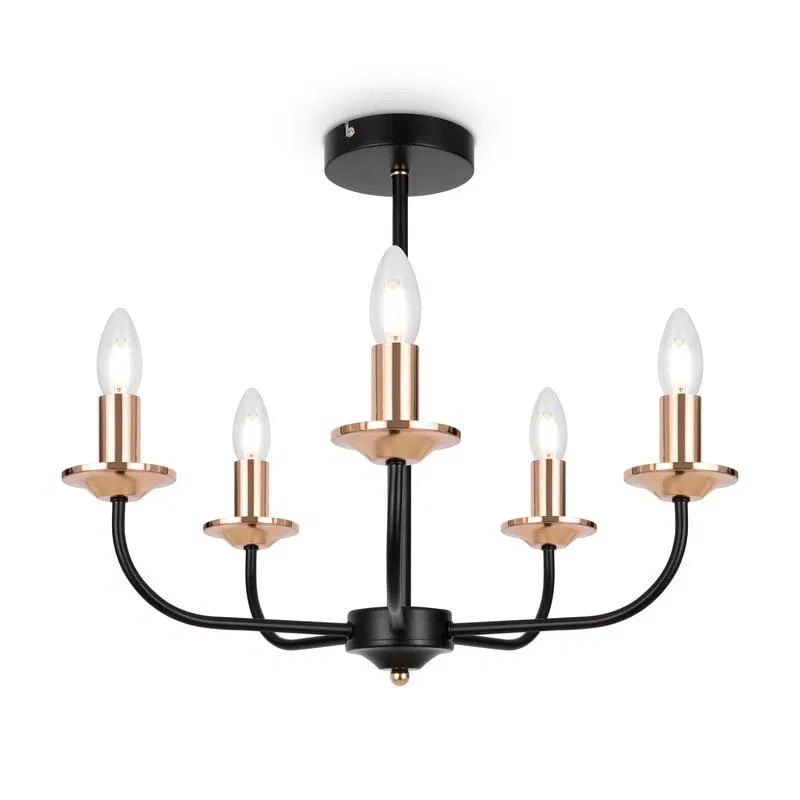 New Series 010 40W E14x5 IP20 ceiling lamp Freya FR4013CL-05GB